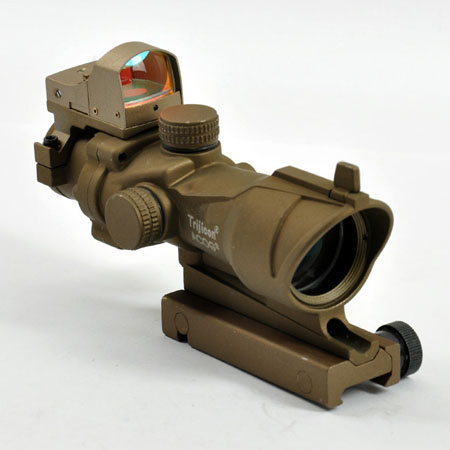 ACOG TA31 Riflescope 4X32 Scope with Auto Red Dot-Tan